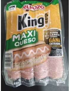 ELPOZO SALCHICHAS KING QUESO 330GR