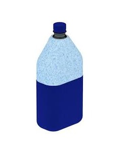 BOTELLA CORCHO 5L AZUL 195X183X365