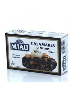 MIAU CALAMARES EN SU TINTA LATA 120GR