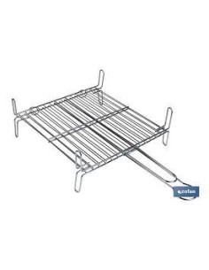 PARRILAS DE ASAR DOBLE CUADRADA 45X45