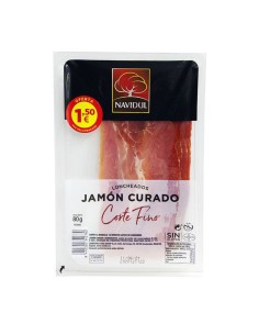 JAMÓN CURADO NV LON 80G 1,5E