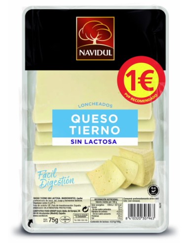 NAVIDUL QUESO TIERNO LONCHAS 75GR
