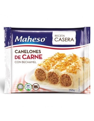 MAHESO CANELONES CARNE 250GR
