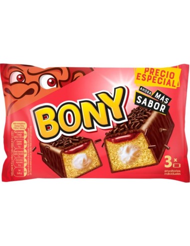 BIMBO BONY PASTELITO 165GR 3 UND