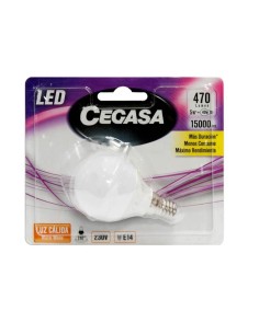 LMP CEGASA LED ESFERICA 5W BL1 E27 CAL