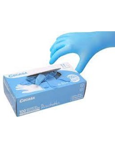 GUANTES CEGASA NITRILO S/P MULTI. T7-7.5 C/100