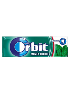 ORBIT CHICLE MENTA FUERTE 10 UN