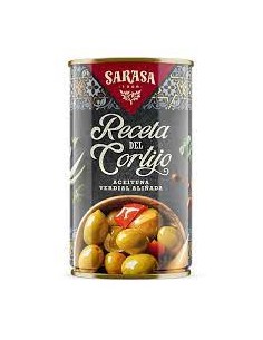 SARASA ACEITUNAS RECETA DEL CORTIJO ALIÑADA LATA 300GR